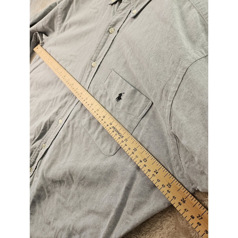 Polo Ralph Lauren Dress Shirt Micro-check Cotton Button-down Shirt Pony Logo - Picture 6 of 10